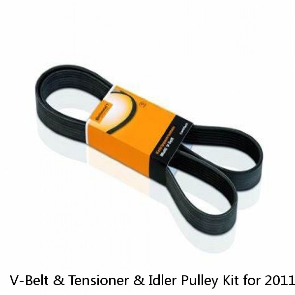 V-Belt & Tensioner & Idler Pulley Kit for 2011-2014 Hyundai Kia 2.0L 2.4L⭐⭐⭐⭐⭐ #1 small image