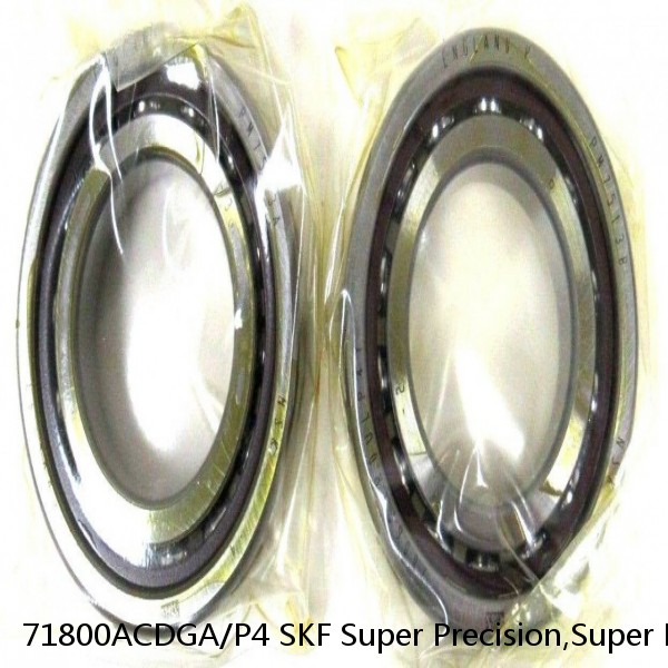 71800ACDGA/P4 SKF Super Precision,Super Precision Bearings,Super Precision Angular Contact,71800 Series,25 Degree Contact Angle #1 image