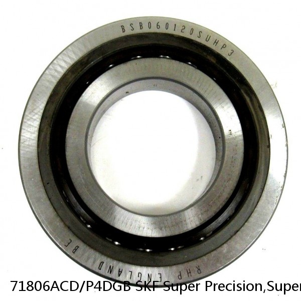 71806ACD/P4DGB SKF Super Precision,Super Precision Bearings,Super Precision Angular Contact,71800 Series,25 Degree Contact Angle #1 image