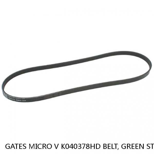 GATES MICRO V K040378HD BELT, GREEN STRIPE, 117025, 9/16" X 38 1/2" #1 image