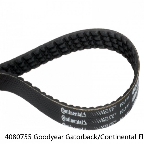 4080755 Goodyear Gatorback/Continental Elite Poly-V Serpentine Belt #1 image
