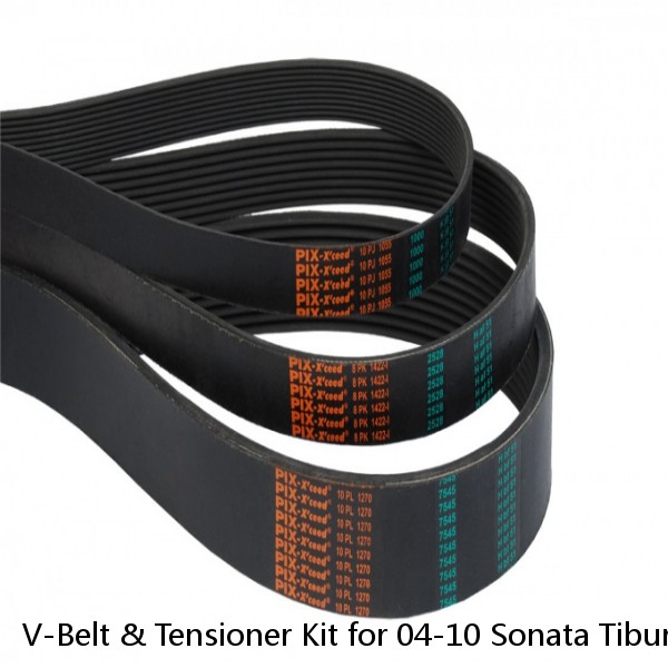 V-Belt & Tensioner Kit for 04-10 Sonata Tiburon Tucson Optima Sportage 2.7L⭐⭐⭐⭐⭐ #1 image
