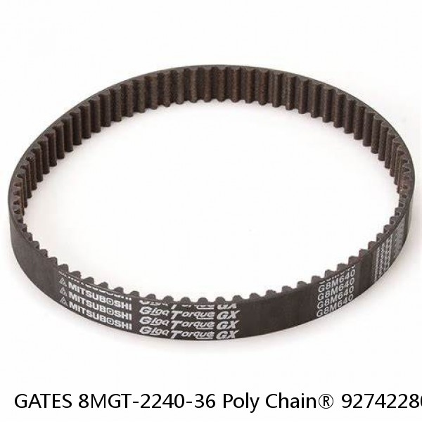 GATES 8MGT-2240-36 Poly Chain® 92742280 Poly Chain Belt - GT, 8 mm Pitch, 2240 m #1 image